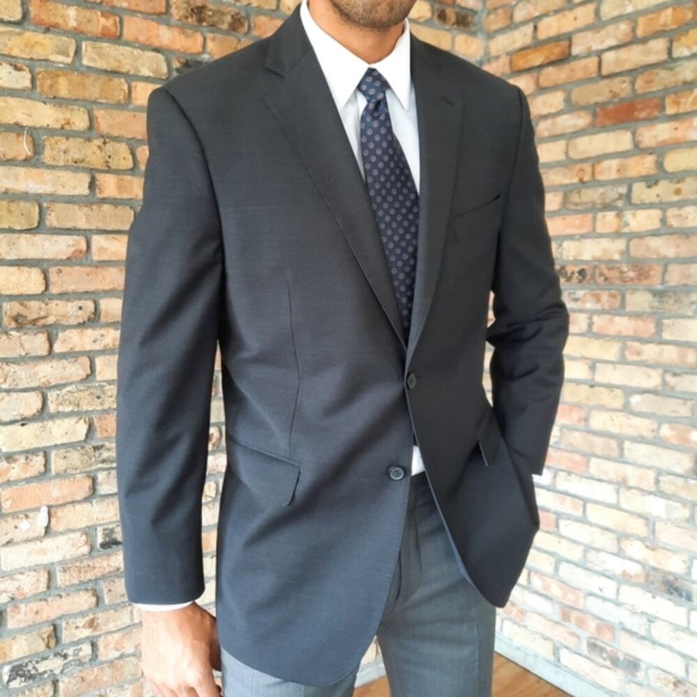 Brooks Brothers Mens Explorer Madison Fit Wool Blend Blazer Suit Jacket Size 42R